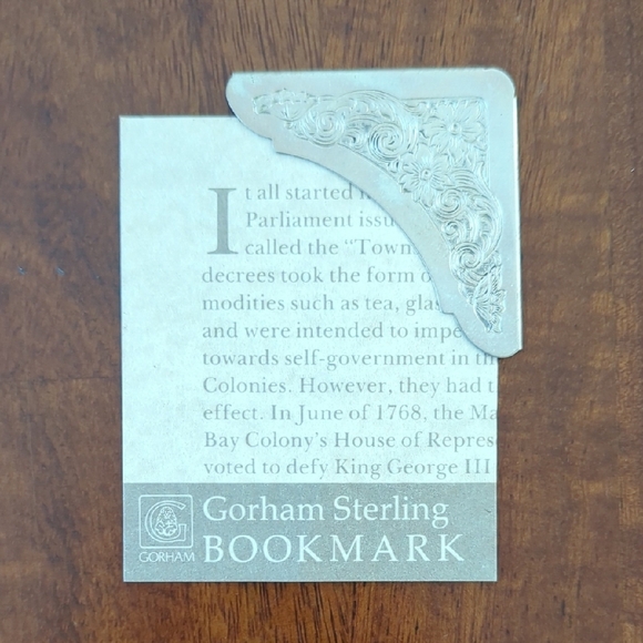 Gorham Silver Floral Bookmark - Picture 3 of 6